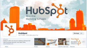 HubSpot Facebook Page Above the Fold