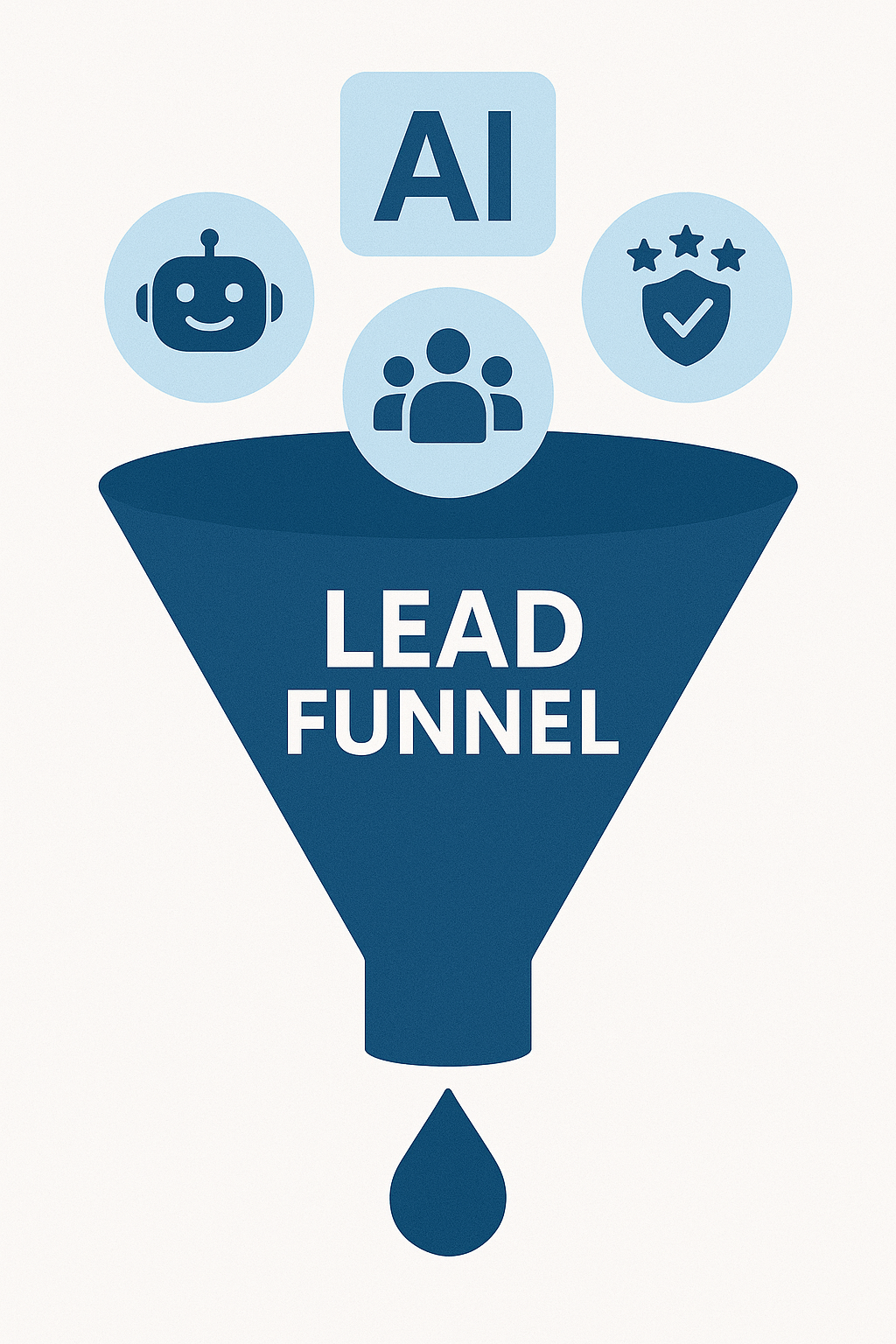 AI-enhanced lead generation funnel with automated segmentation and predictive scoring tools