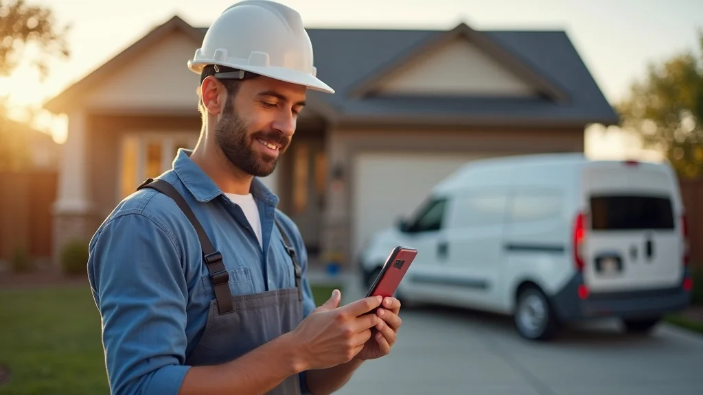 Painting contractor verifying business location on Google Maps—accurate listing for local SEO