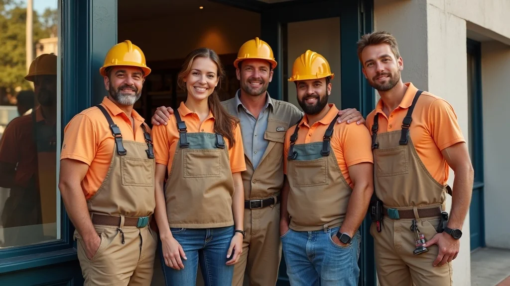 Local businesses using Local SEO and AEO strategies—team celebrating project success