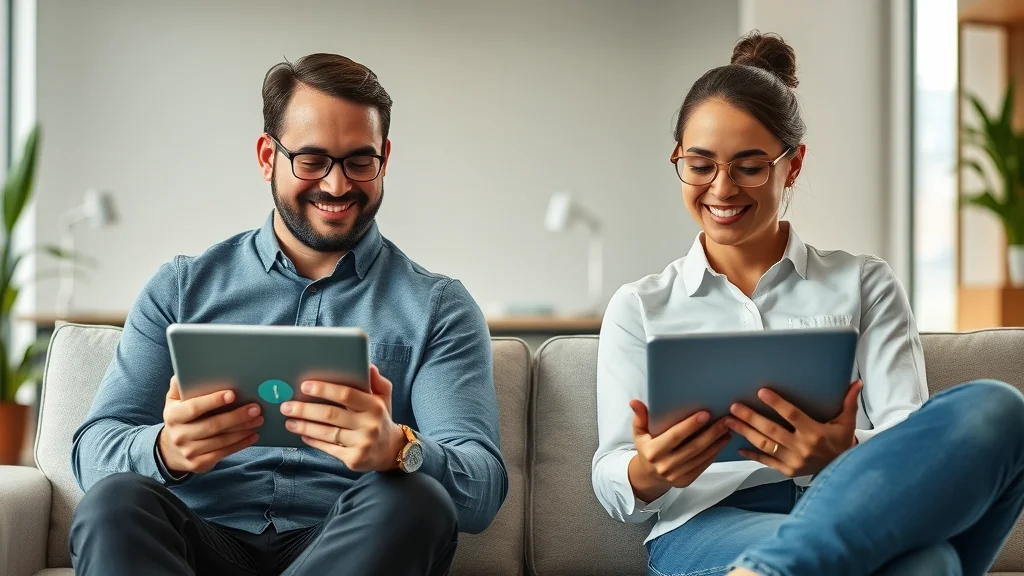 Comparing AI chatbot solutions for business—team analyzing chatbot options in lounge suite.