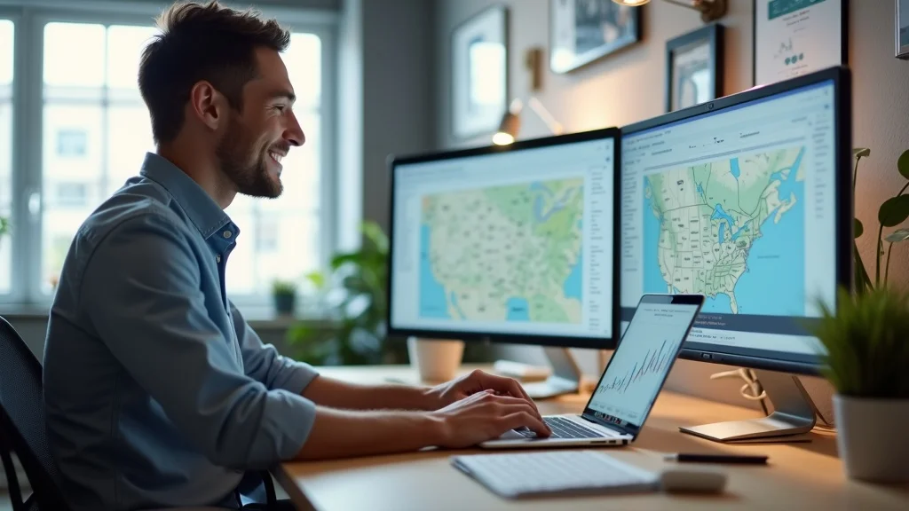 Digital marketer implementing Local SEO and AEO strategies in local business setting