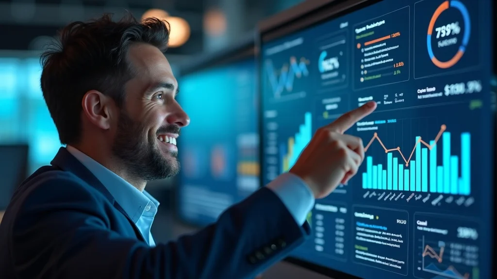 Google Business Profile Optimization metrics dashboard with rising calls, messages, and review counts.