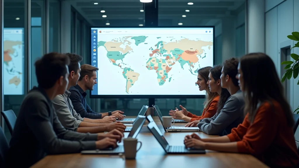 Marketing team reviewing Google Maps and local ranking stats for Google Business Profile Optimization.