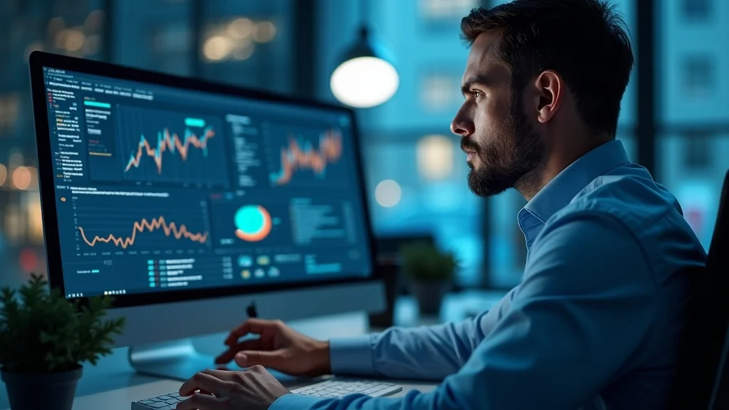 IT specialist running a website crawl for painting company SEO technical audit