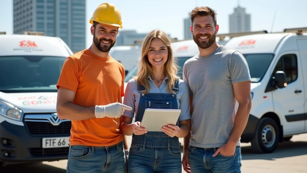 Painters, remodelers, and cleaners celebrating upward SEO audit results and improved organic traffic for local business growth