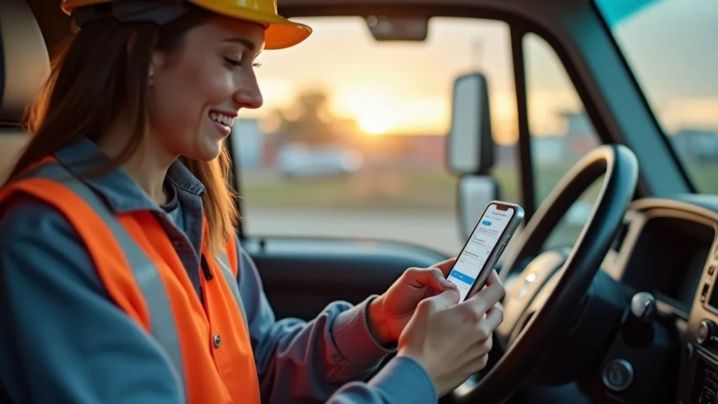 Friendly AI chatbot interface for service contractor, supporting customer inquiries and jobs on the go with natural language responses