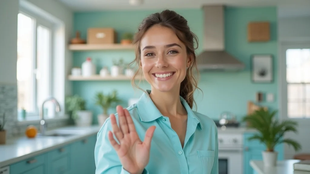 Cleaning professional records a day-in-the-life short video, demonstrating authentic video marketing for local service businesses