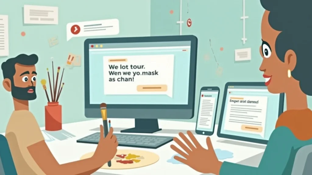 AI chatbots for painting businesses: Different device screens with website, smartphone, and tablet messaging painting contractors in a seamless omnichannel chat