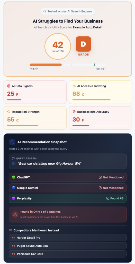 AI Visibility Score Example