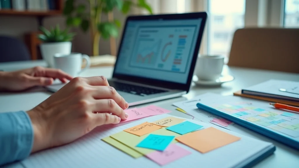 Organized workspace segmenting customer data for painting company reactivation campaign