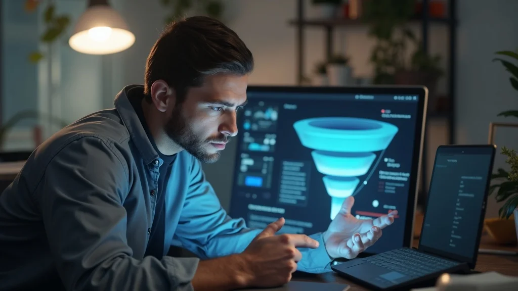 Marketing analysis of lead funnel for painter's video marketing with visual leaks