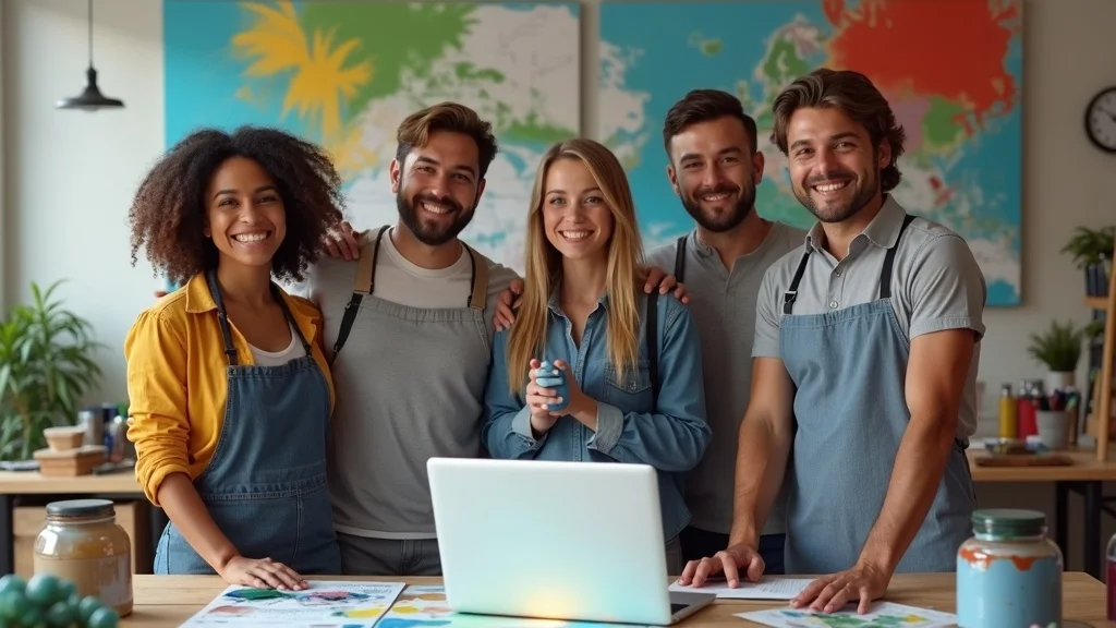 Energetic painting business team set up for speed-to-lead follow-up as part of a customer reactivation campaign