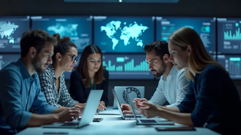 Business team collaborating on local pack SEO, digital maps, and AI-driven marketing analytics