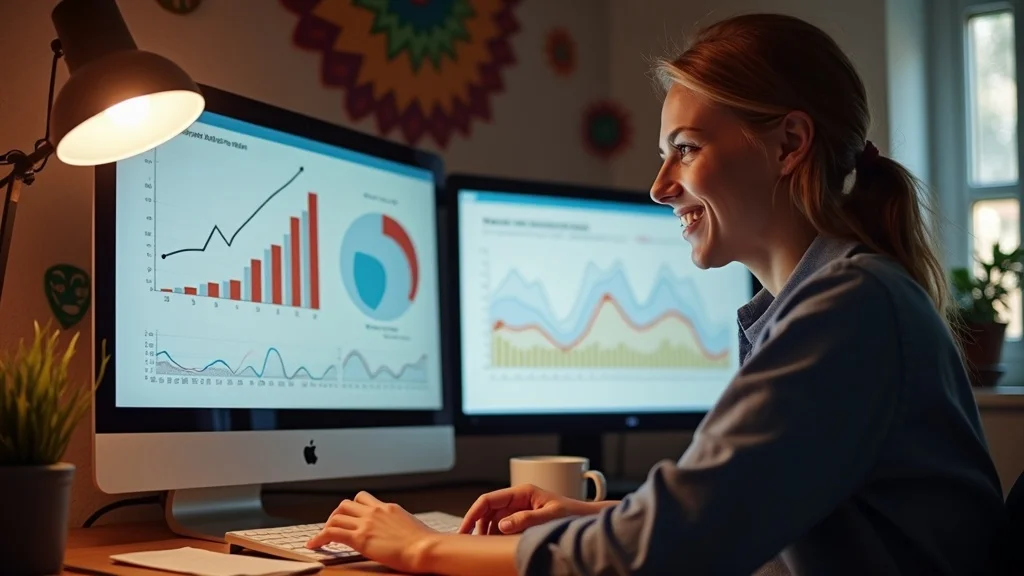 Albuquerque business owner reviewing before-and-after marketing growth screens with satisfaction - content marketing in Albuquerque