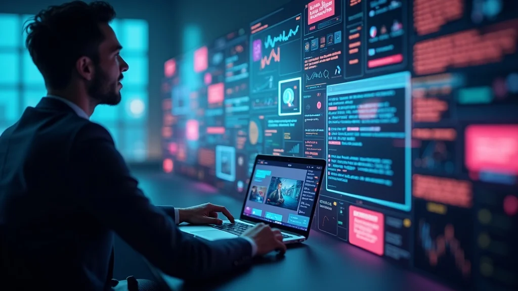 local pack SEO: Digital content network showing blog posts, videos, and social platform distribution