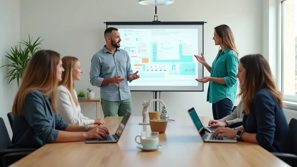 Albuquerque marketing agency presenting campaign ideas to a local client for content marketing success