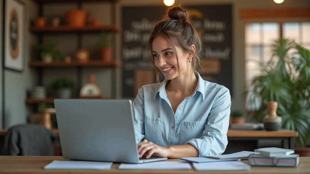 Albuquerque business owner reviewing SEO website analytics to improve content marketing Albuquerque strategies