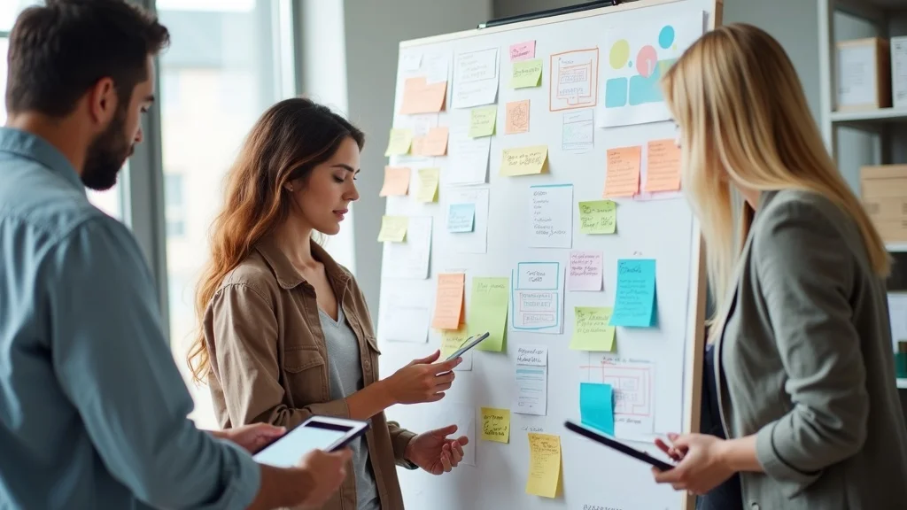 painting company team planning content marketing sprints and triage with digital tools