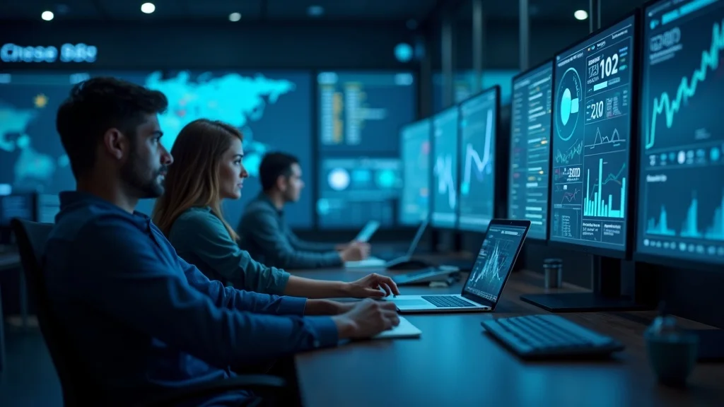 Modern marketing command center showing AI and human collaboration for lead capture, content, and local SEO optimization