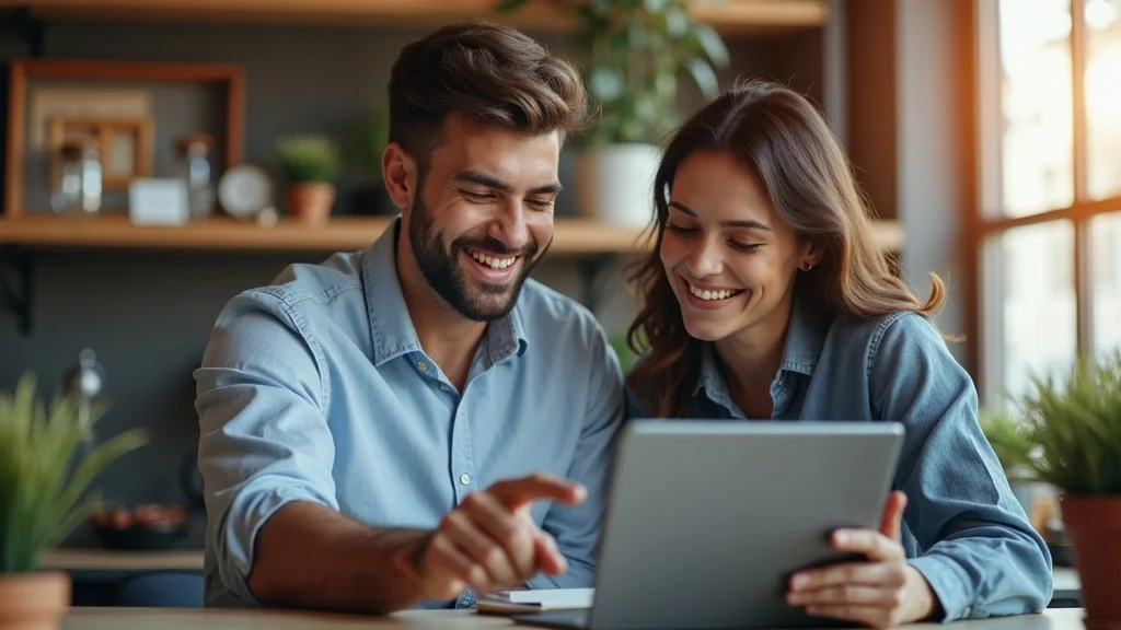 local pack SEO: Consultant and small business owner team up to review local SEO analytics dashboard