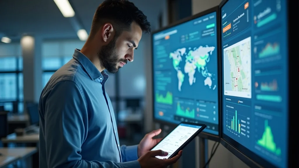 local pack SEO: Google Maps showing the 3-Pack with business listings and ratings, business owner analyzing results