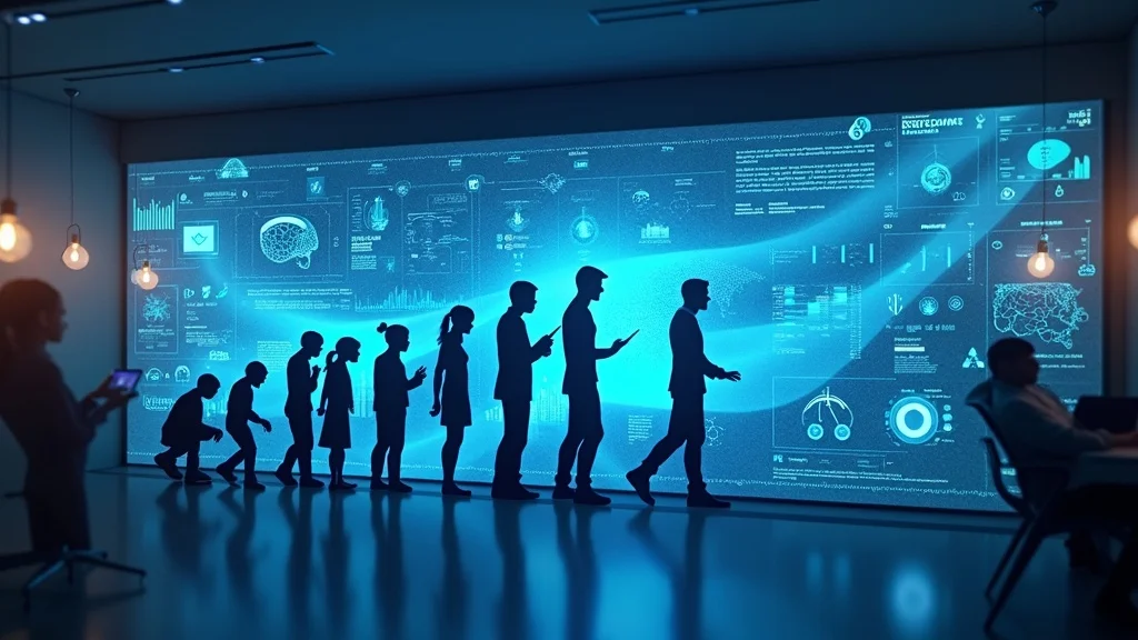 Timeline illustration showing evolution of human-driven ai marketing from traditional strategies to present day